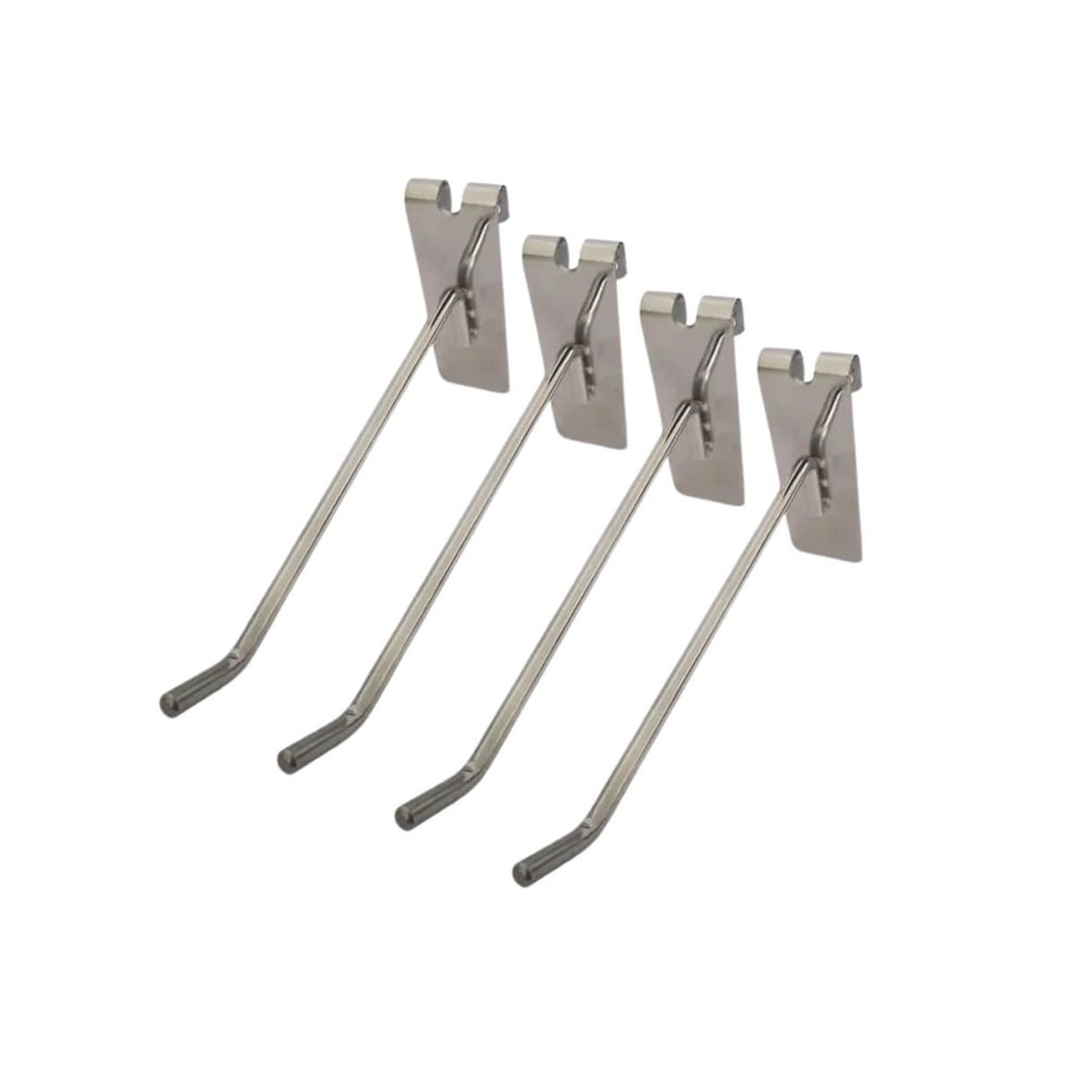 GENERICO - Set 20 Ganchos de metal cromado para Malla o Rejilla 40cm