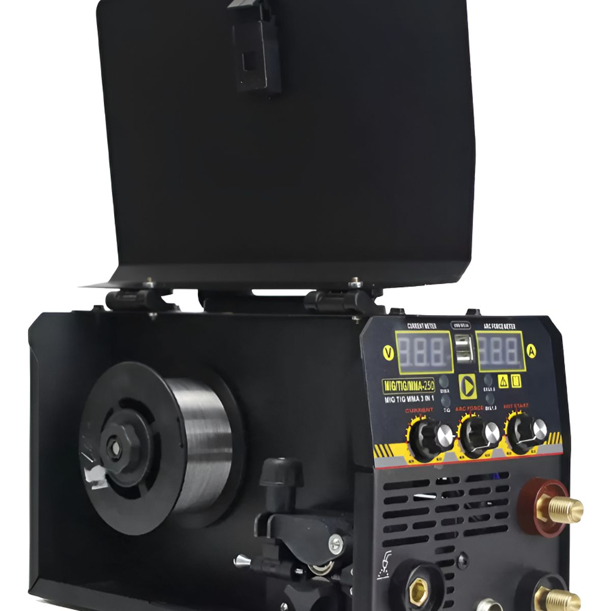 QUICK - Soldadora Mig Tig Arco 250a Sin Gas + Rollo De Alambre Flux