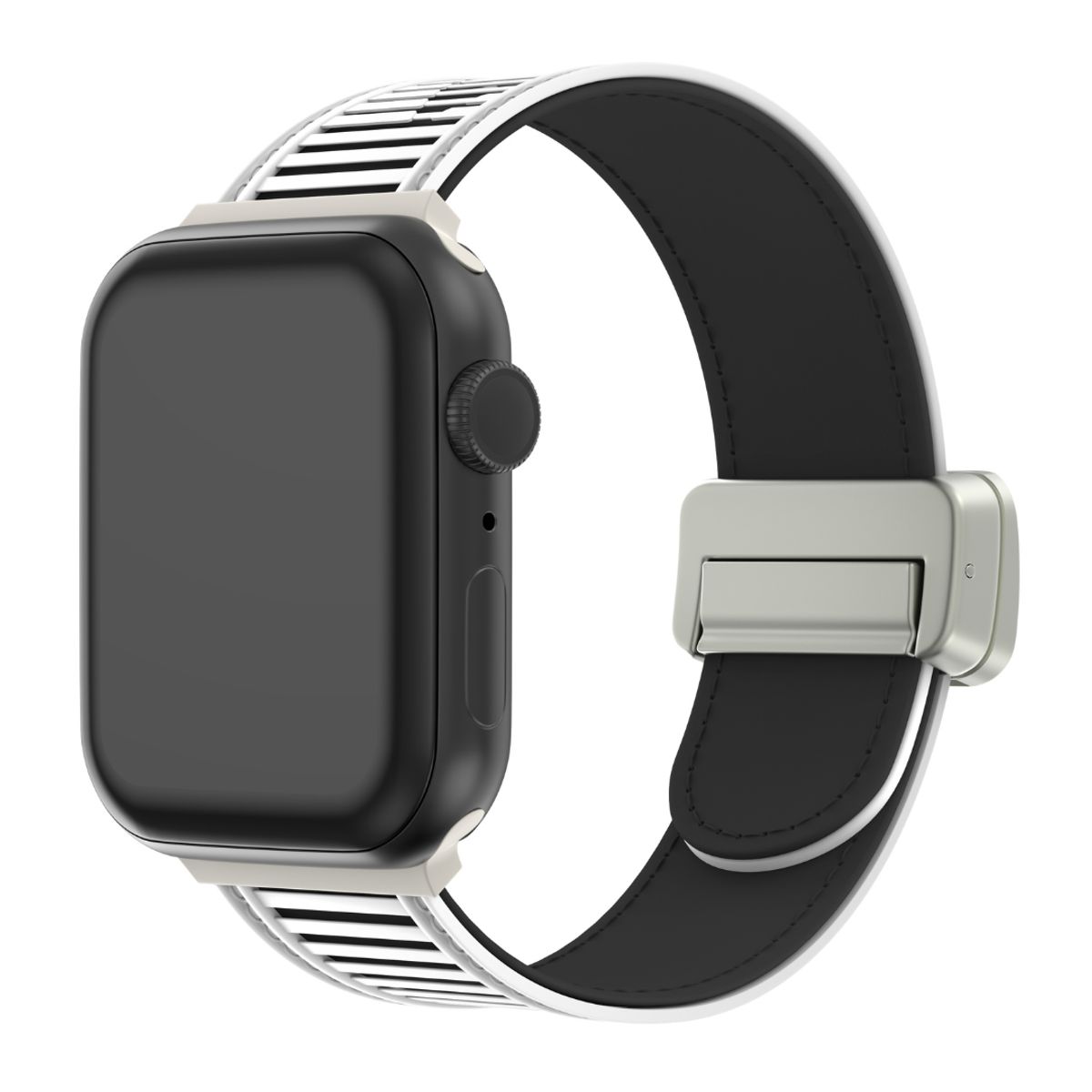 GENERICO - Correas Diseño Silicona Dualflex Para Apple Watch 42-44-45-46-49mm