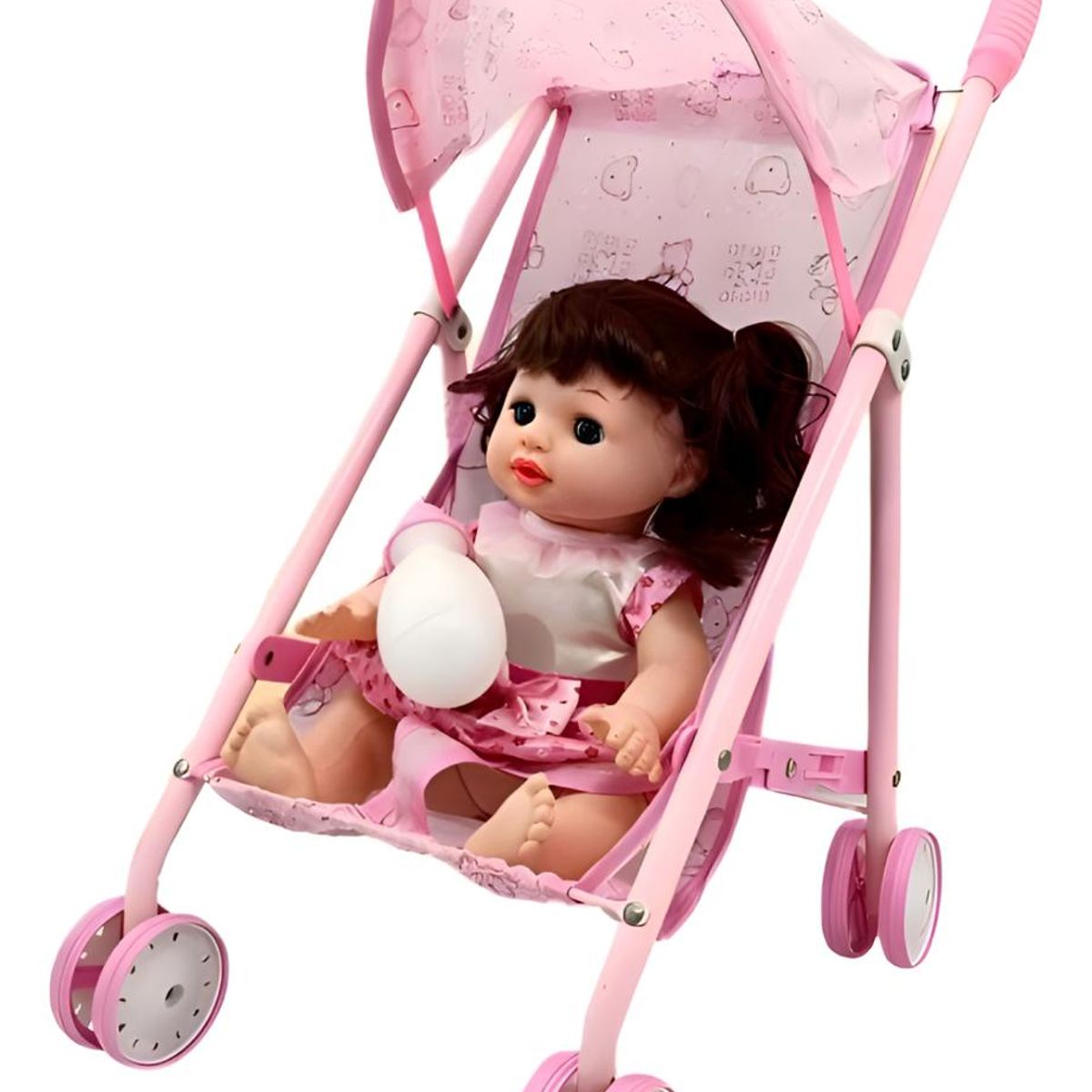 GENERICO - Coche De Juguete Con Muñeca Incluida Para Niñas Rosa