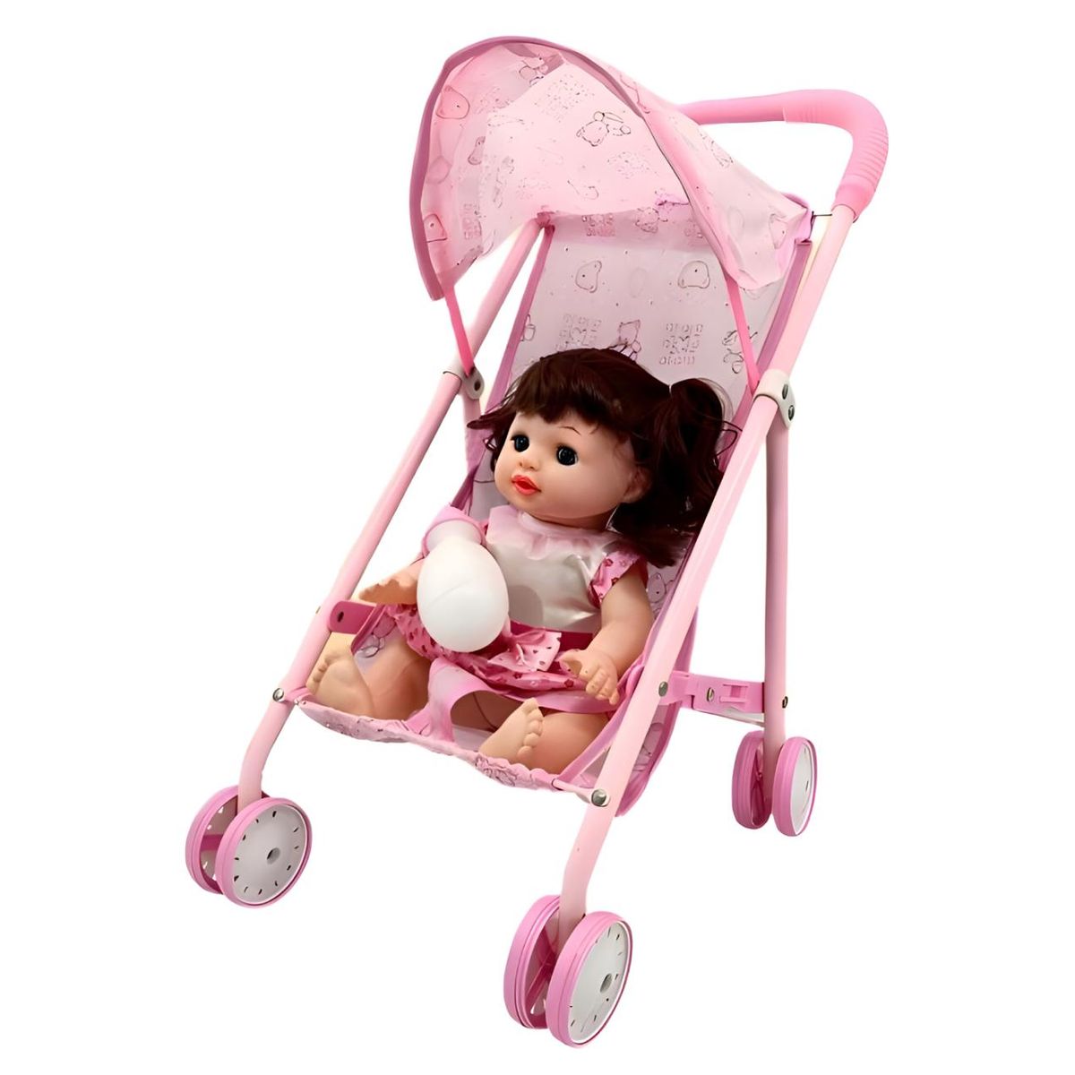 GENERICO - Coche De Juguete Con Muñeca Incluida Para Niñas Rosa