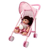 Coche De Juguete Con Muñeca Incluida Para Niñas Rosa