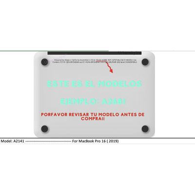 Imagen 2 del producto Carcasa para Macbook new Pro 16 (A2141) Naranjo Clear