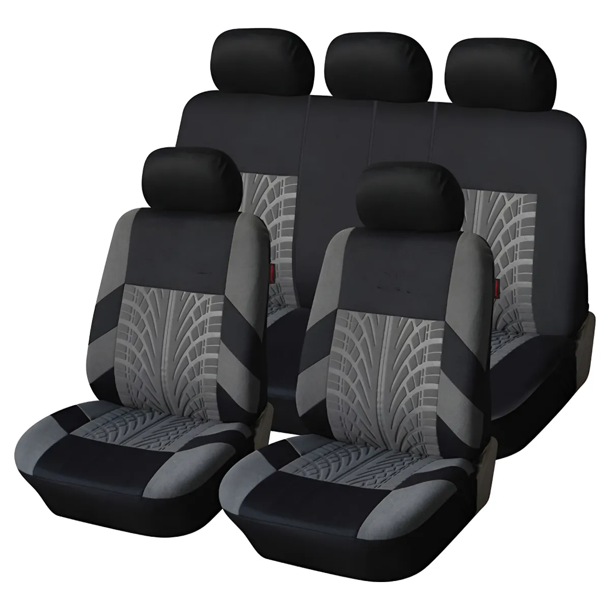 AUDOTO - 9 Pcs Funda Cubre Asientos Auto Universal Forro Asiento Kit
