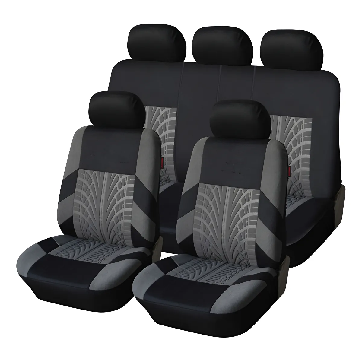 AUDOTO - 9 Pcs Funda Cubre Asientos Auto Universal Forro Asiento Kit