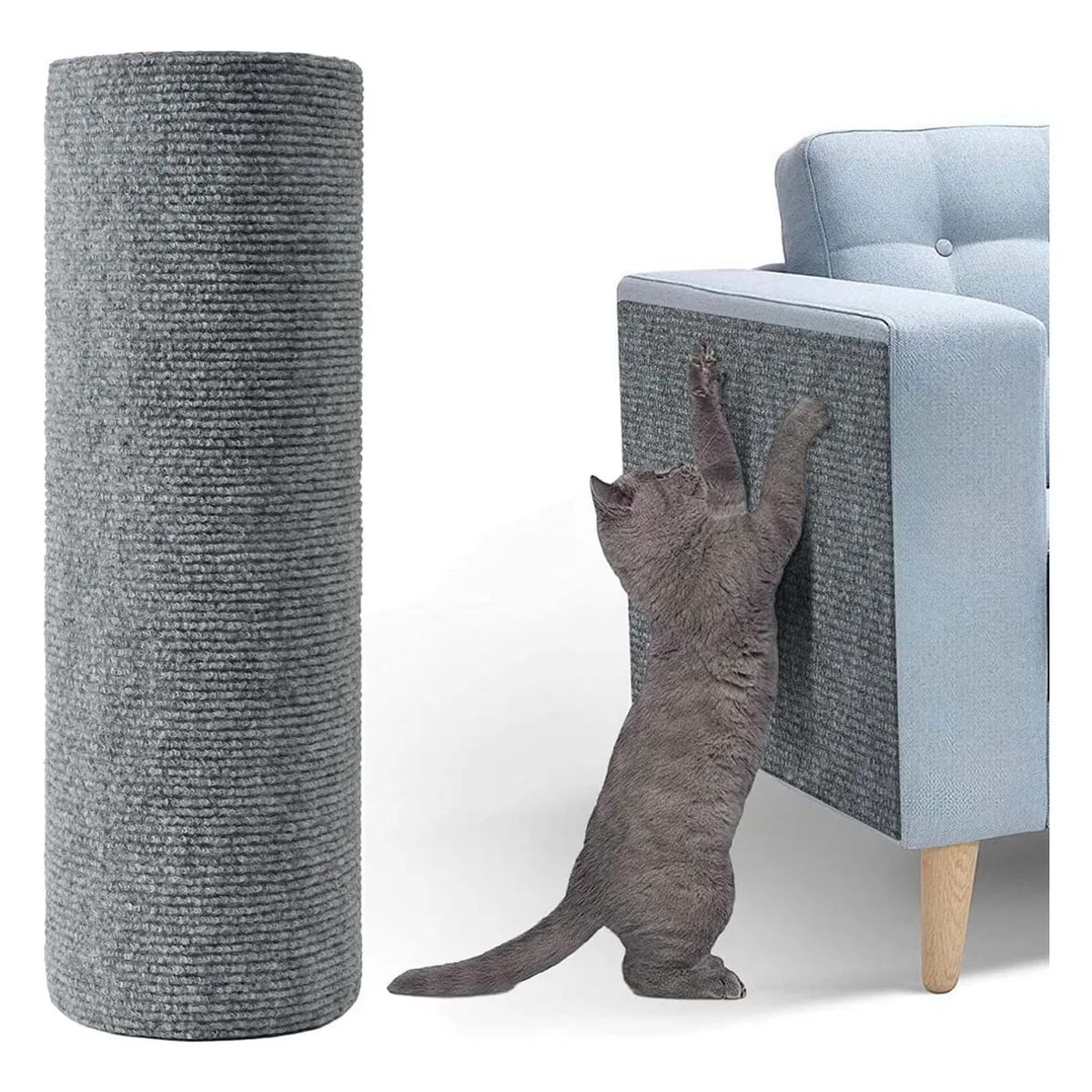 DEKANO - Rollo 40cmx3m Protector Mueble Antiarañazo Gato Sofa Sillón