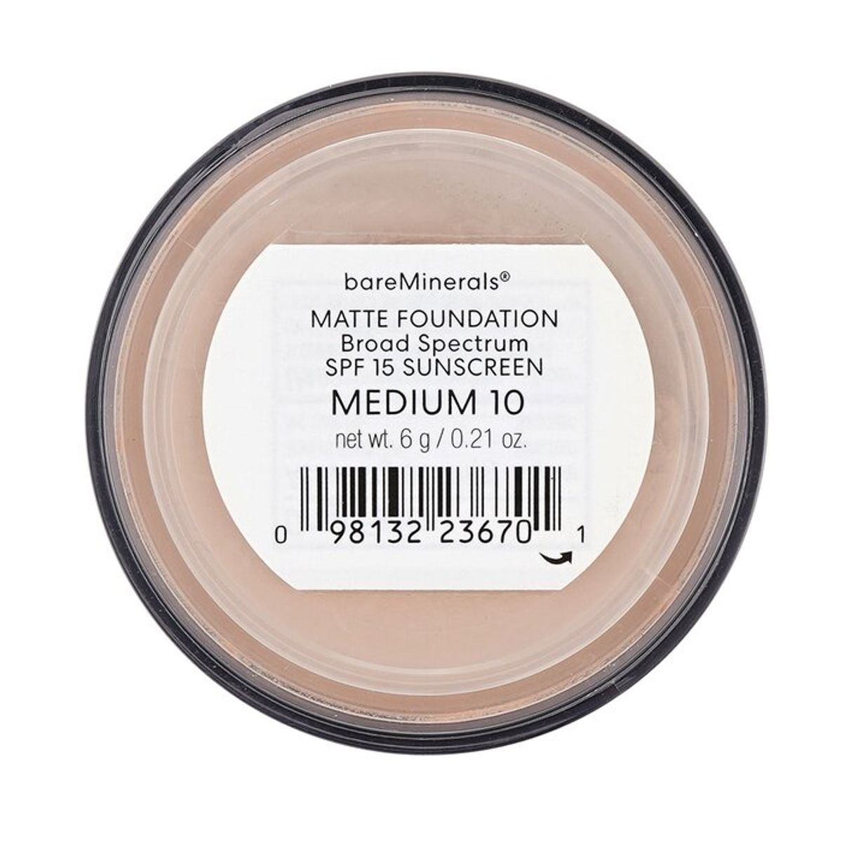 BAREMINERALS - Base de Maquillaje Mate SPF15 – Medium 6g – BareMinerals