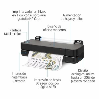 Imagen 2 del producto DesignJet T250 24"" - Impresora profesional de gran formato 5HB06A