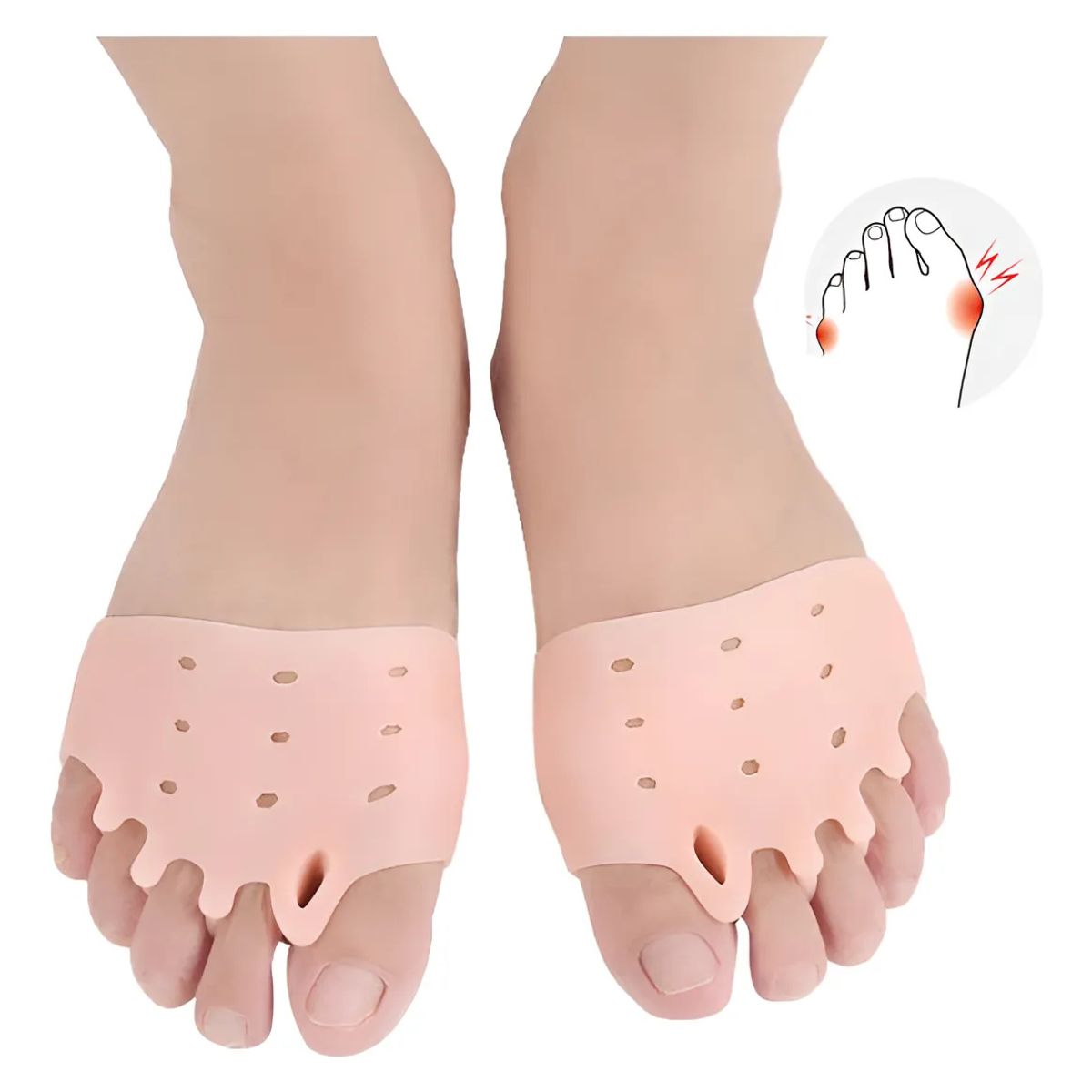 KUANGYE - Separador Dedos Pie Plantilla Almohadilla Metatarsiana Cayos