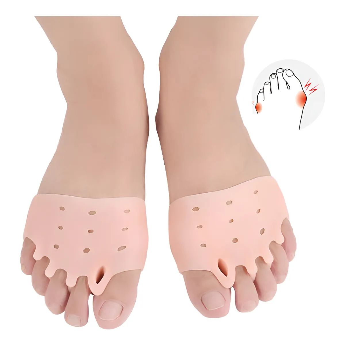 KUANGYE - Separador Dedos Pie Plantilla Almohadilla Metatarsiana Cayos