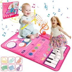 LUKOVEE - Alfombra Musical Piano Y Tambor Juguete Para Ninos 80x50cm