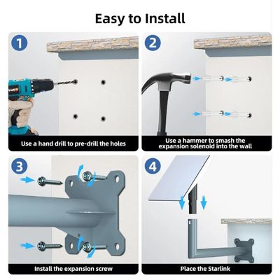 Imagen 2 del producto El Soporte De Pared Para Starlink Fuerte Y Resistente