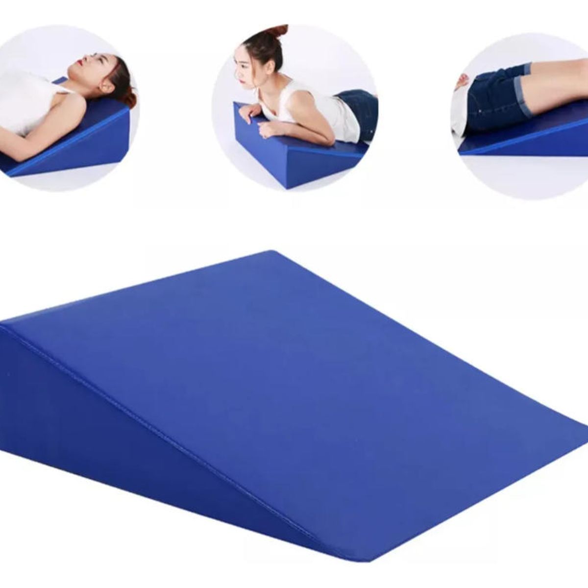 ATURE - Almohada De Cuña Rehabilitación Postura Terapeutica 30° Azul
