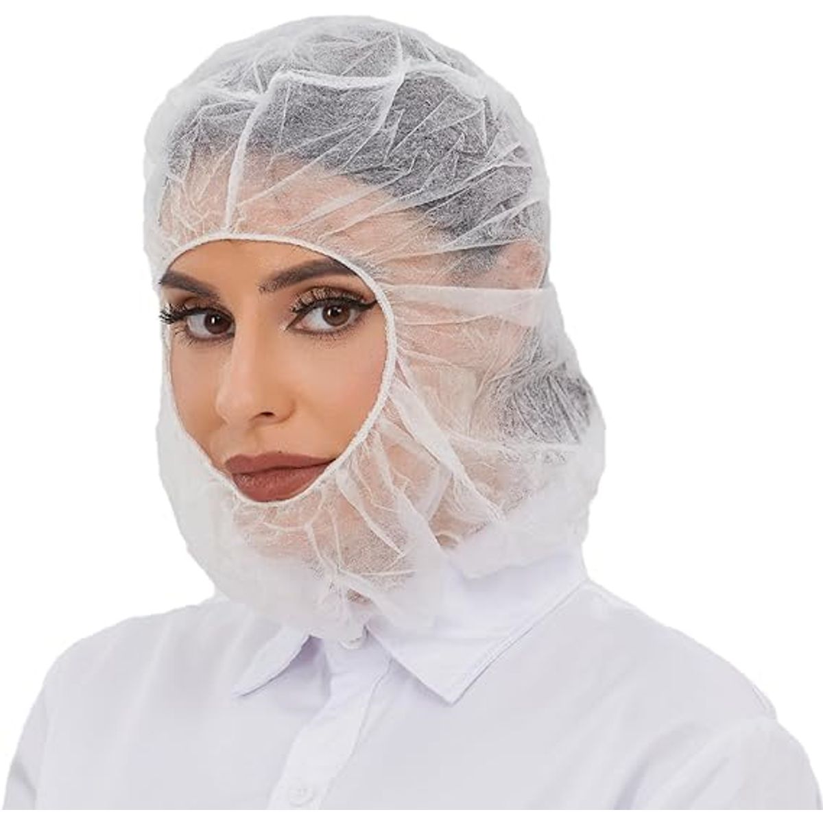 KUANGYE - Capucha Esclavina O Balaclava Desechable Por 100 Unidades