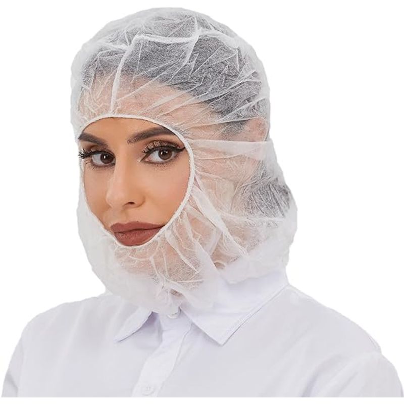 KUANGYE - Capucha Esclavina O Balaclava Desechable Por 100 Unidades