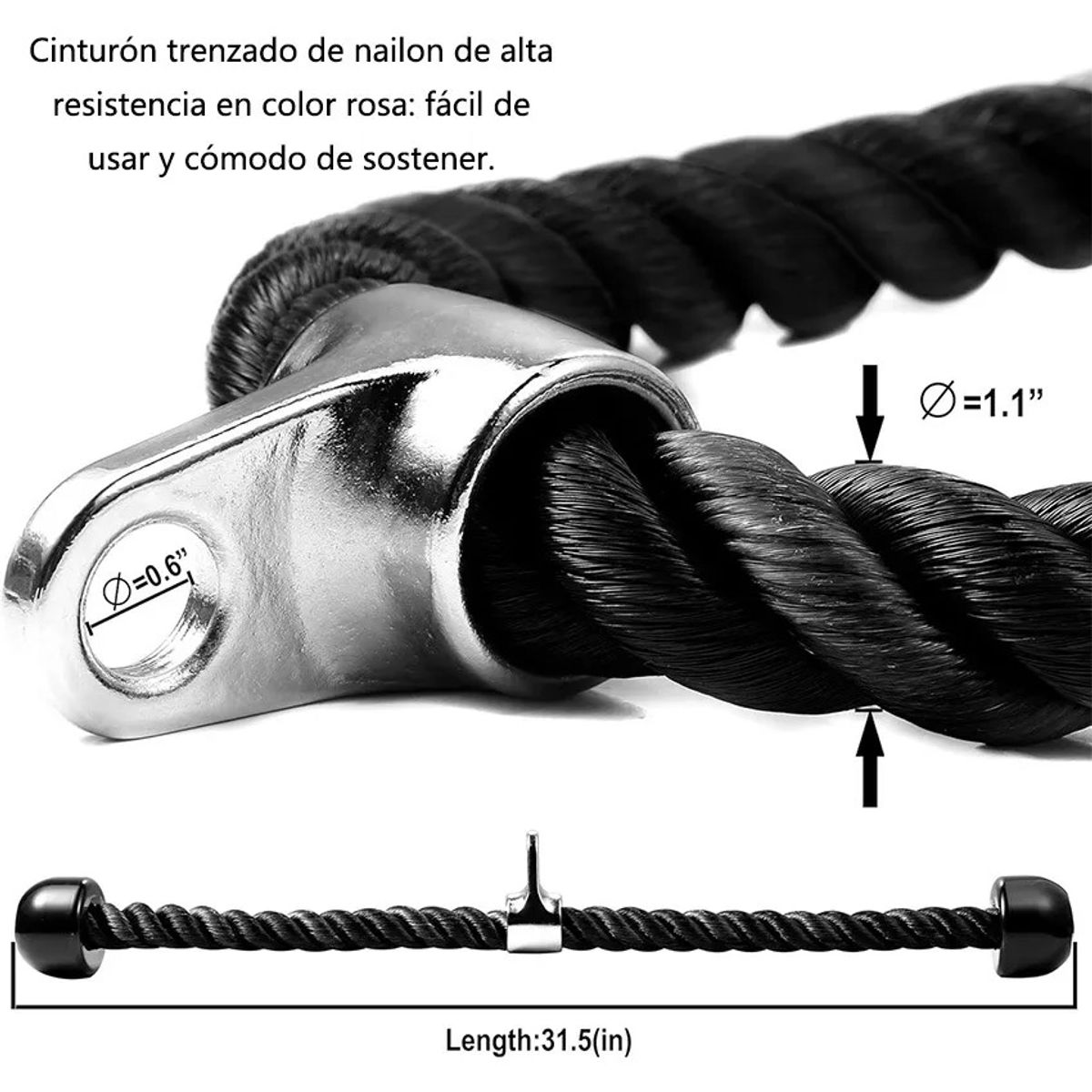 TNAKIEX - 9pz Cuerda De Entrenamiento De Tríceps  Tirador De Fitness