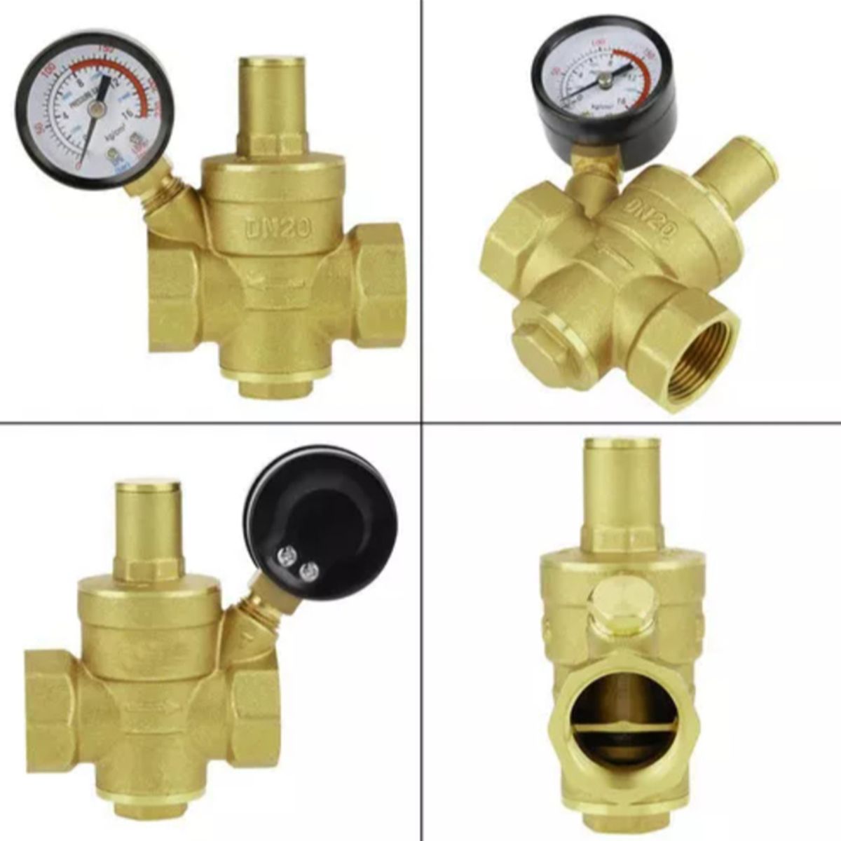 KINDA NICE - Válvula Reductora De Presión De Latón Ajustable