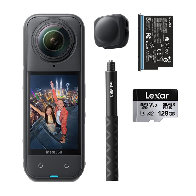 INSTA 360 - Cámara Insta360 X5 Paquete de principiante 128GB