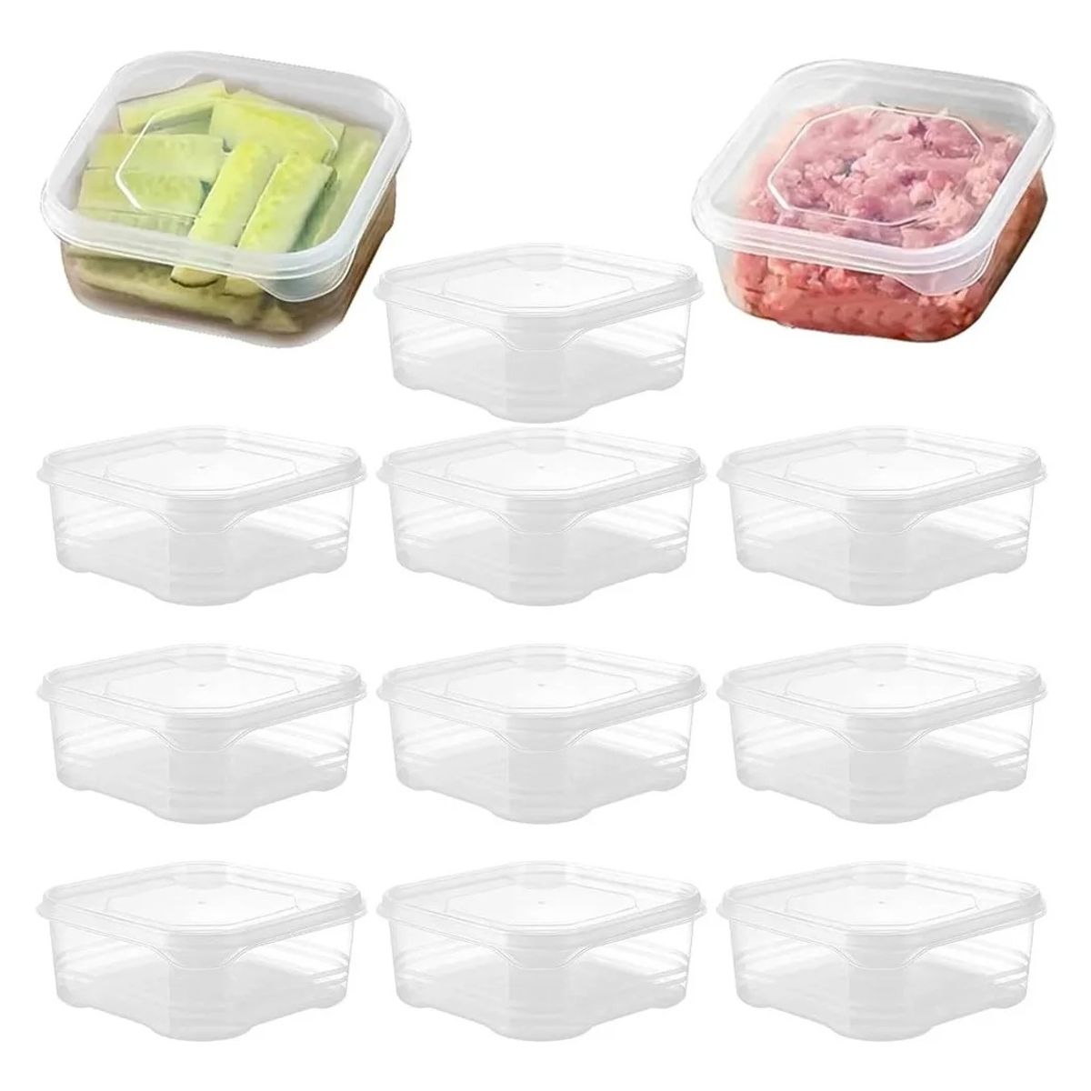 TNAKIEX - Set 10 Contenedores Recipiente Topper Alimento Comida Cocina
