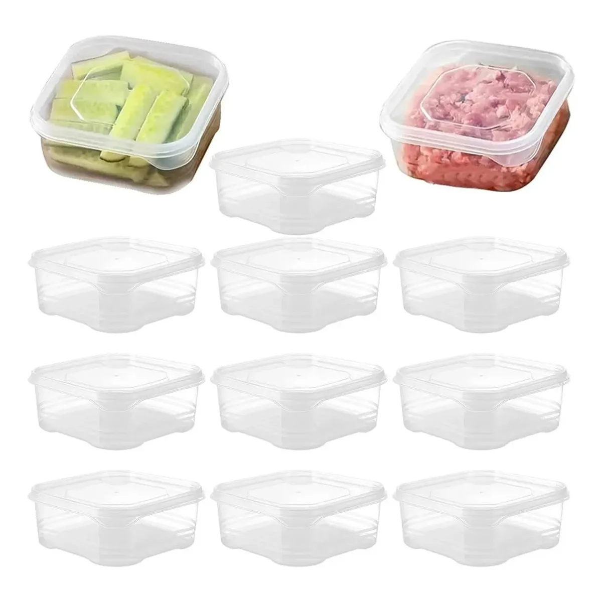 TNAKIEX - Set 10 Contenedores Recipiente Topper Alimento Comida Cocina