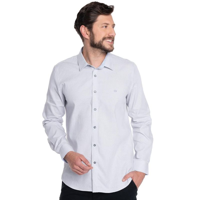 POTROS - CAMISA HOMBRE CASUAL MANGA LARGA TEXTURADA GRANADA - POTROS