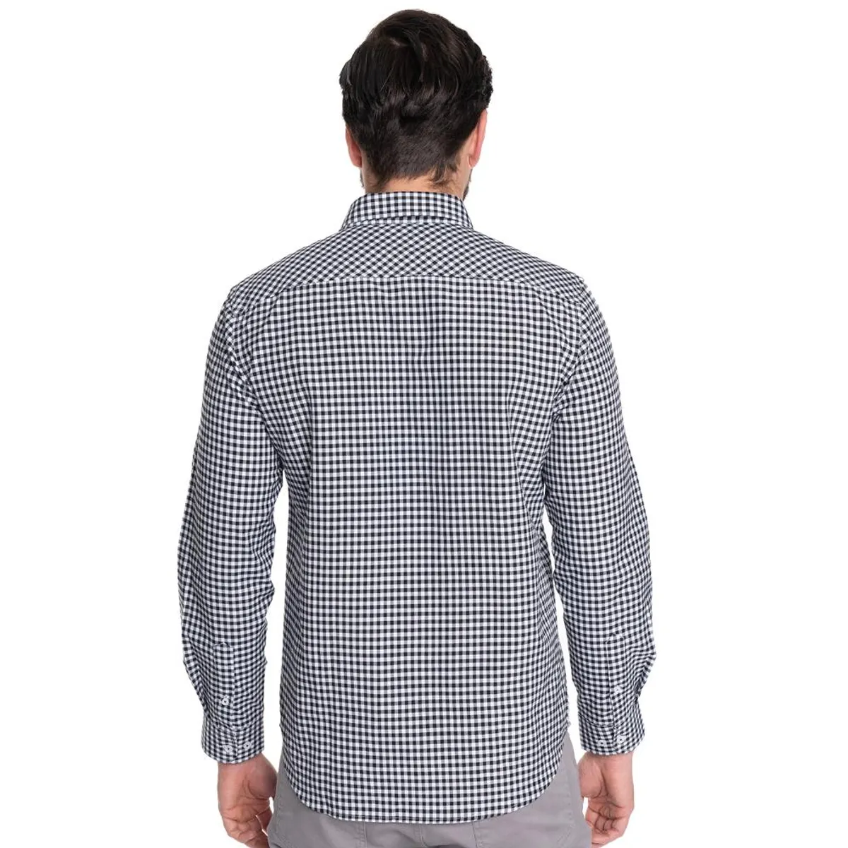POTROS - CAMISA HOMBRE CASUAL MANGA LARGA OXFORD CUADROS CÓRDOBA