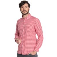 CAMISA HOMBRE CASUAL MANGA LARGA OXFORD CUADROS CÓRDOBA