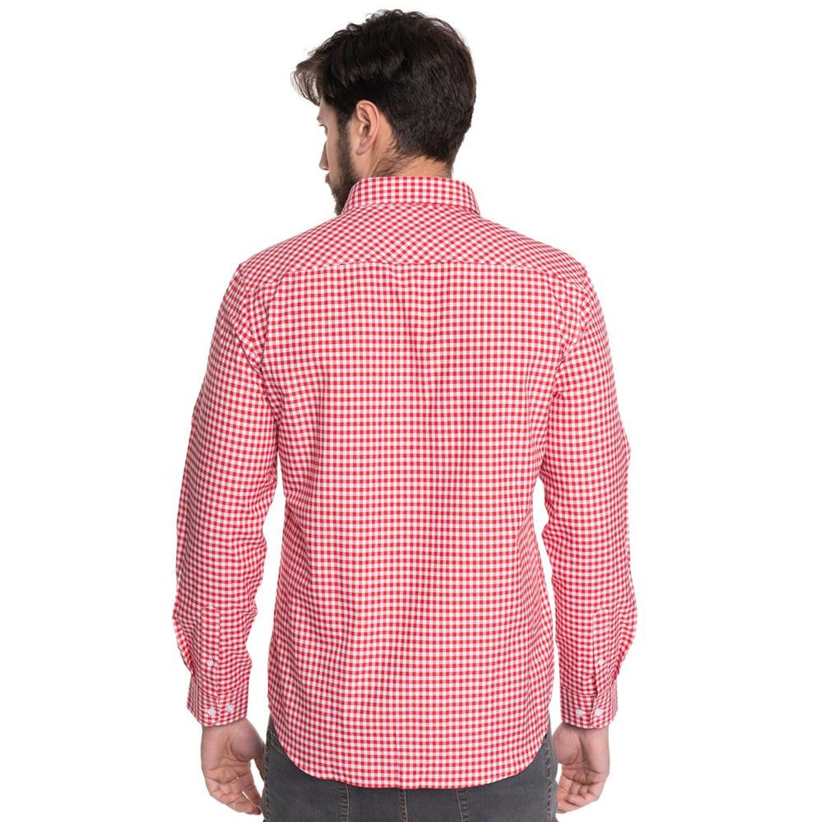 POTROS - CAMISA HOMBRE CASUAL MANGA LARGA OXFORD CUADROS CÓRDOBA