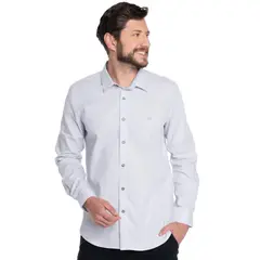 POTROS - CAMISA HOMBRE CASUAL MANGA LARGA TEXTURADA GRANADA -
