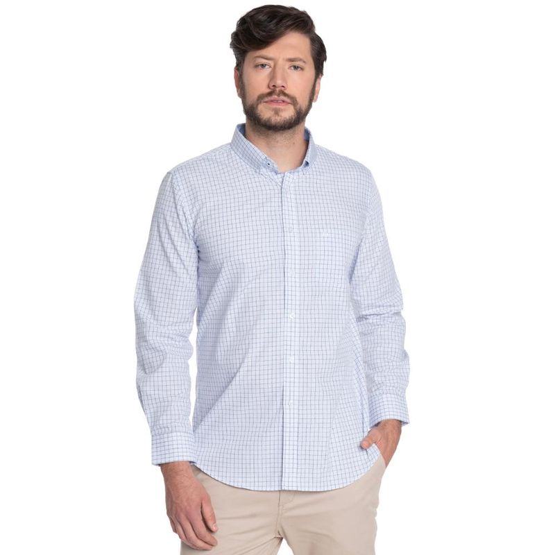 POTROS CAMISA HOMBRE CASUAL MANGA LARGA TREVIRA CUADRO TOLEDO