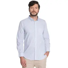 POTROS - CAMISA HOMBRE CASUAL MANGA LARGA TREVIRA CUADRO TOLEDO -