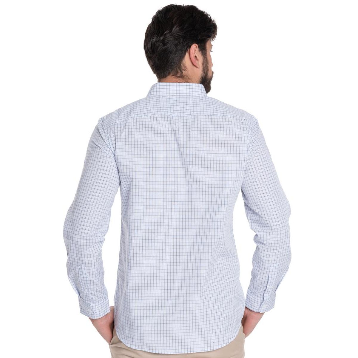 POTROS - CAMISA HOMBRE CASUAL MANGA LARGA TREVIRA CUADRO TOLEDO - POTROS