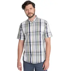 POTROS - CAMISA HOMBRE MANGA CORTA TREVIRA ESCOCESA EDIMBURGO -