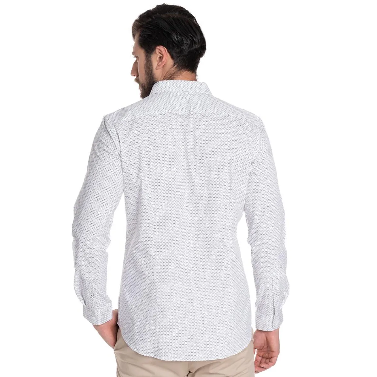 POTROS - CAMISA HOMBRE CASUAL MANGA LARGA TREVIRA ESTAMPADA SEVILLA
