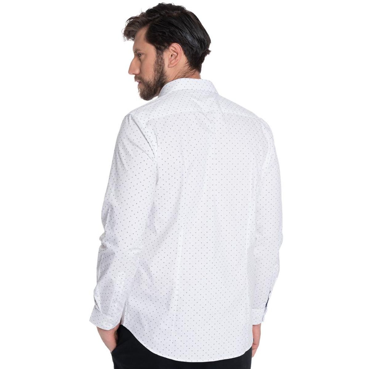 POTROS - CAMISA HOMBRE CASUAL MANGA LARGA TREVIRA ESTAMPADA SEVILLA