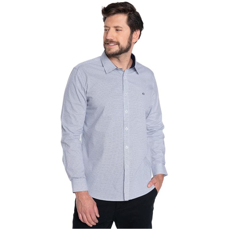POTROS - CAMISA HOMBRE CASUAL MANGA LARGA TREVIRA ESTAMPADA SEVILLA - POTROS
