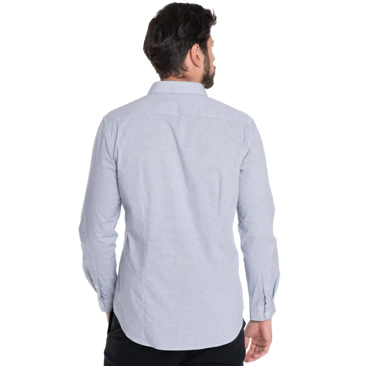 POTROS - CAMISA HOMBRE CASUAL MANGA LARGA TREVIRA ESTAMPADA SEVILLA