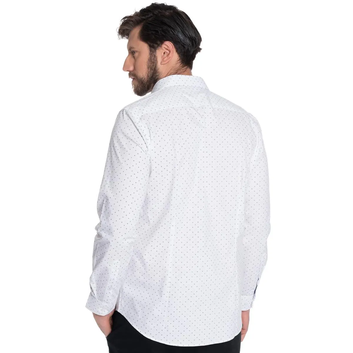 POTROS - CAMISA HOMBRE CASUAL MANGA LARGA TREVIRA ESTAMPADA SEVILLA