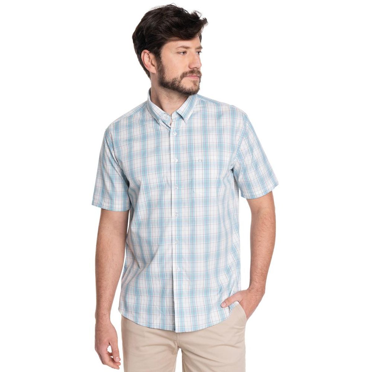 POTROS - CAMISA HOMBRE MANGA CORTA TREVIRA ESCOCESA EDIMBURGO - POTROS