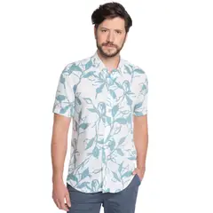 POTROS - CAMISA HOMBRE MANGA CORTA VISCOSA ESTAMPADA MALLORCA -