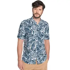 POTROS - CAMISA HOMBRE MANGA CORTA VISCOSA ESTAMPADA MALLORCA -