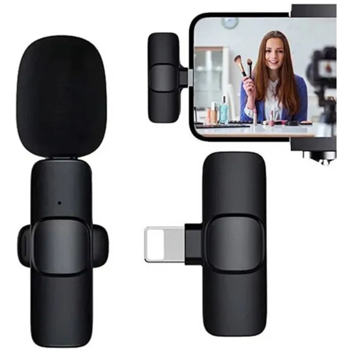 GENERICO - Micrófono Inalámbrico Solapa Para iPhone Lightning