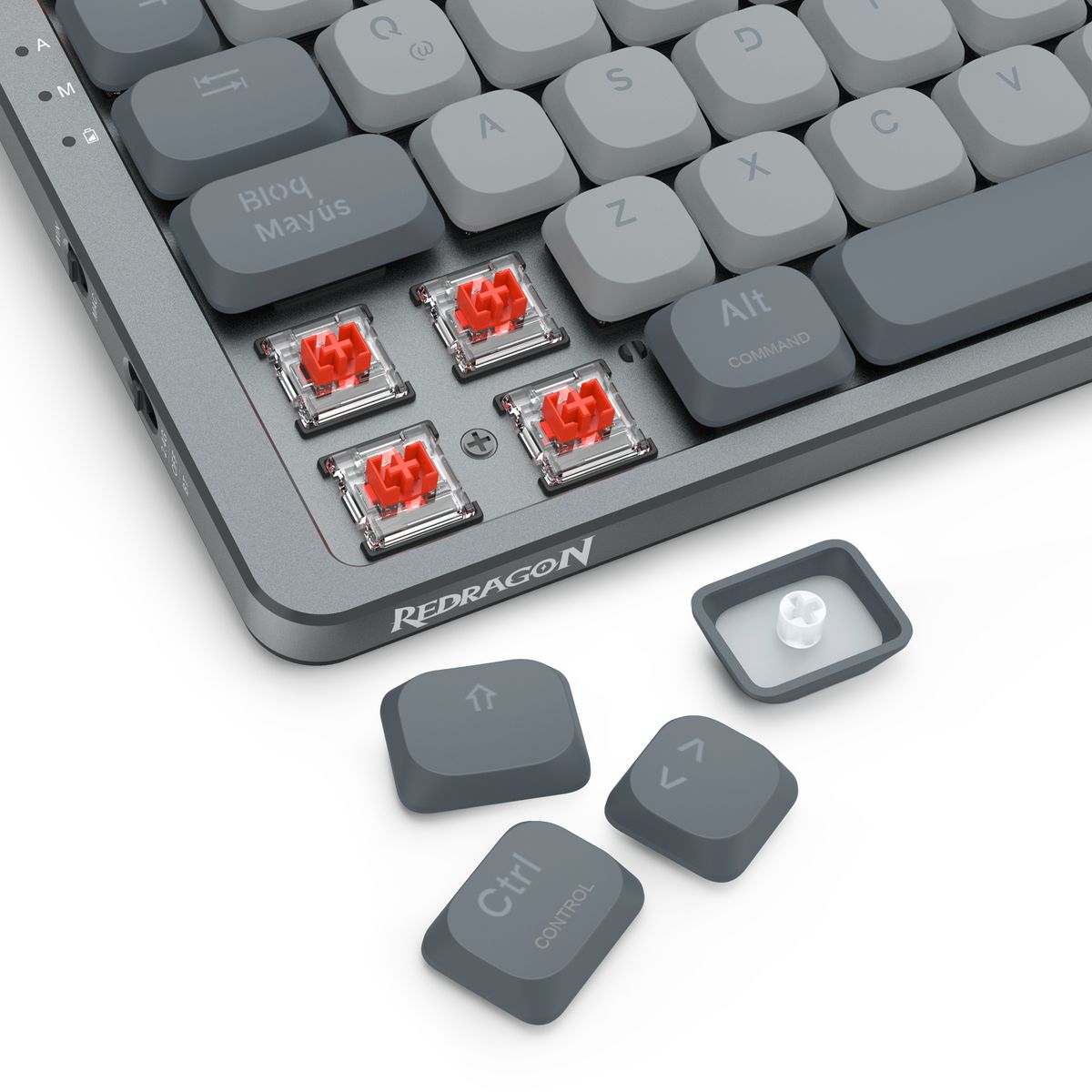 REDRAGON - Teclado Gamer Mecanico Redragon Azure K652gg Rgb pro Ingles