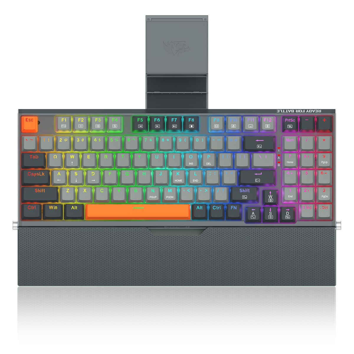 REDRAGON - Teclado Gamer Mecánico Redragon Olaf K648 Rgb Red Usb Inglés