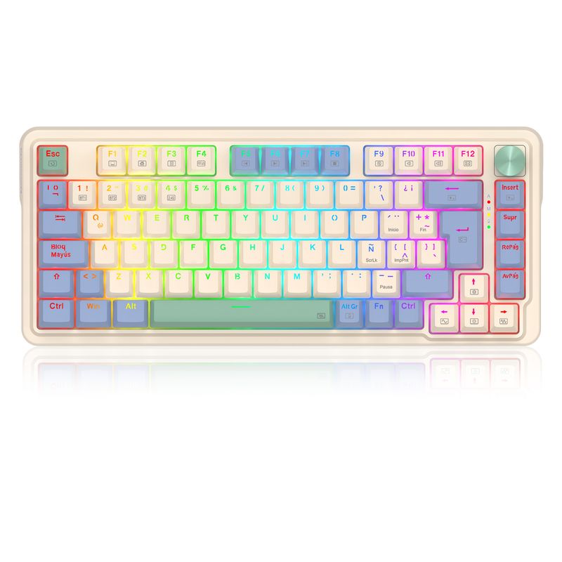 REDRAGON - Teclado Gamer Inalambrico Mecanico Redragon Ucal Pro RGB K673