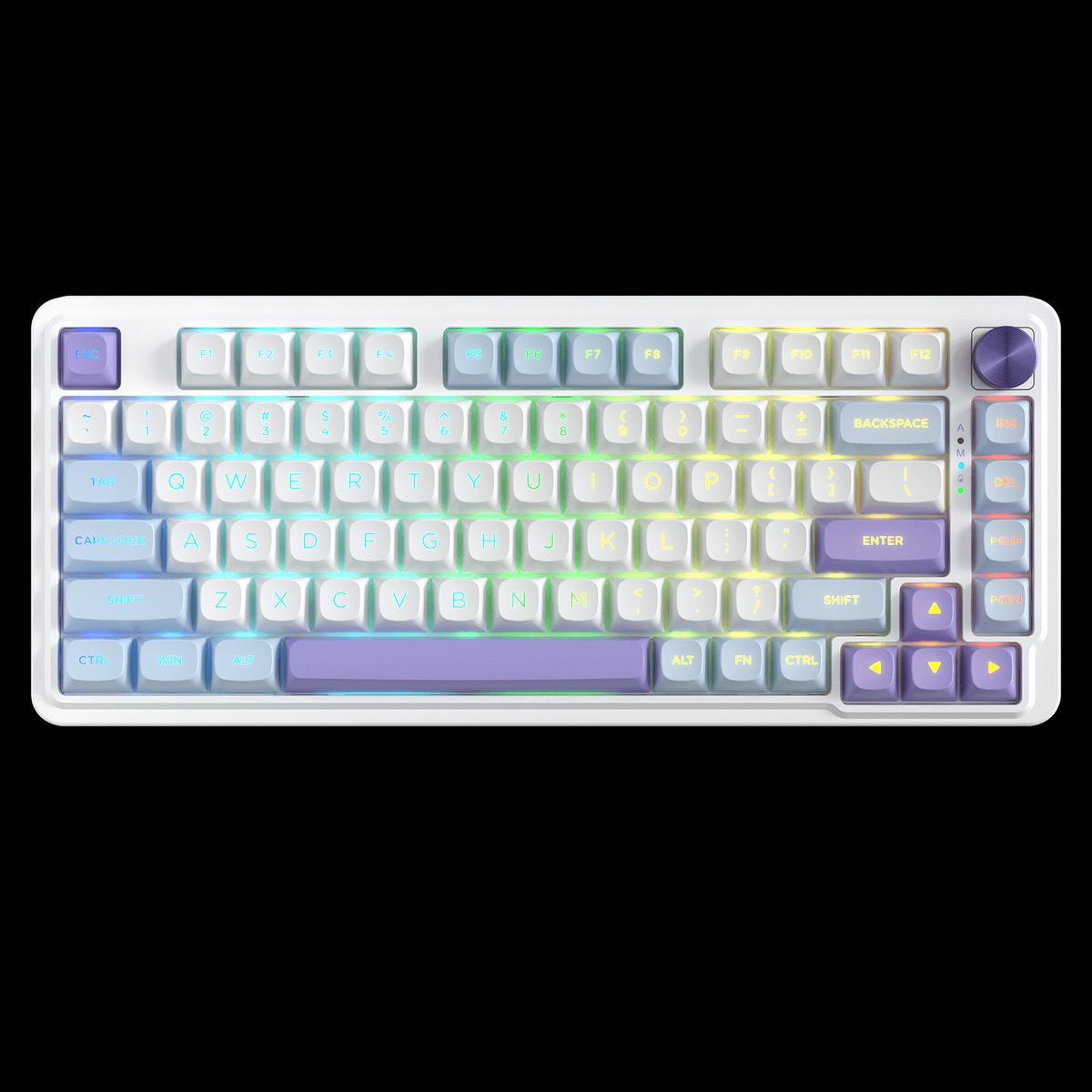 REDRAGON - Teclado Gamer Inalámbrico Redragon Ucal Max K673 Wpb Blanco Inglés Us