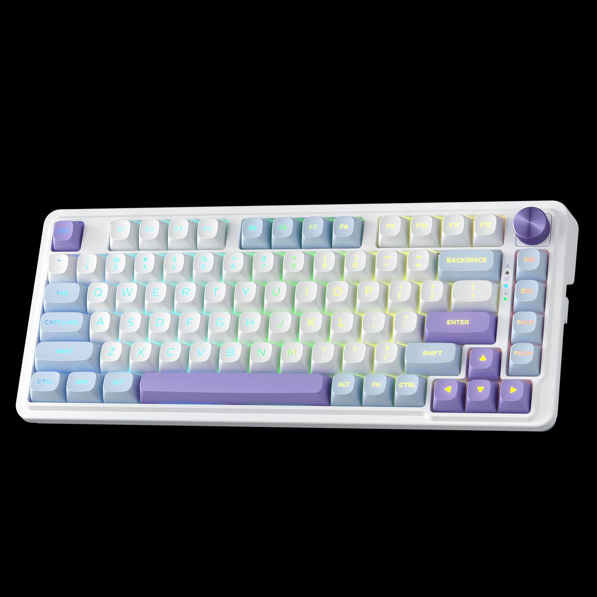 REDRAGON - Teclado Gamer Inalámbrico Redragon Ucal Max K673 Wpb Blanco Inglés Us