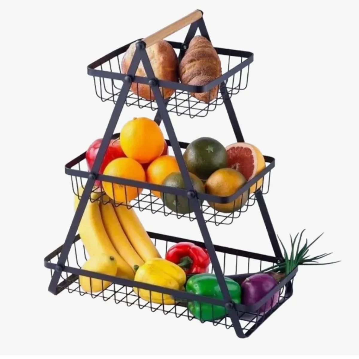 GENERICO - Organizador Cesta Desmontable Multiuso Hogar 3 Niveles