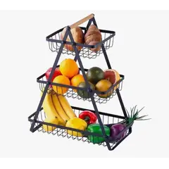 GENERICO - Organizador Cesta Desmontable Multiuso Hogar 3 Niveles