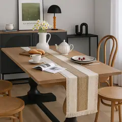 ARMONIA - Camino mesa chenille elegante 180x30 cm comedor 698